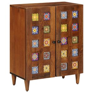 vidaXL Sivup&ouml;yt&auml; p&auml;hkin&auml;puu 60 x 33,5 x 75 cm Kiinte&auml; mango puu