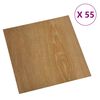 vidaXL Lattialankut 55 pcs Ruskea 5,11 m&sup2; Polyvinyylikloridi