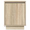 vidaXL Y&ouml;p&ouml;yt&auml;kaapit LED-valoilla 2 kpl Sonoma Oak 38x34x50 cm