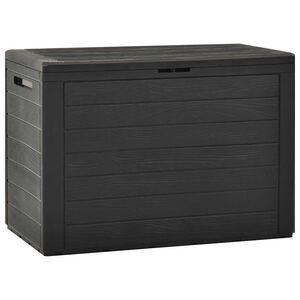 vidaXL Puutarhan varastoarkku antrasiitti 78x44x55 cm