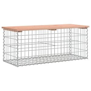 vidaXL Puutarhapenkki kivikori tyyli 103x44x42 cm t&auml;ysi douglaskuusi