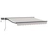 vidaXL Manuaalinen markiisin runko LED-valoilla 3 x 2,5 m