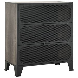 vidaXL S&auml;ilytyskaappi harmaa 72x36x82 cm metalli ja MDF