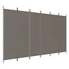 vidaXL 6-paneelinen Tilanjakaja antrasiitti 300x200 cm kangas