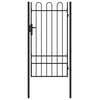 vidaXL Aitausportti BOXTEL 103 x 225 cm Jauhemaalattu Ter&auml;s Harmaa
