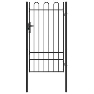 vidaXL Aitausportti BOXTEL 103 x 225 cm Jauhemaalattu Ter&auml;s Harmaa