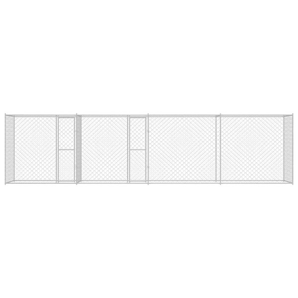 vidaXL Koiranh&auml;kki Hopea 800 x 200 x 200 cm Galvanoitu ter&auml;s