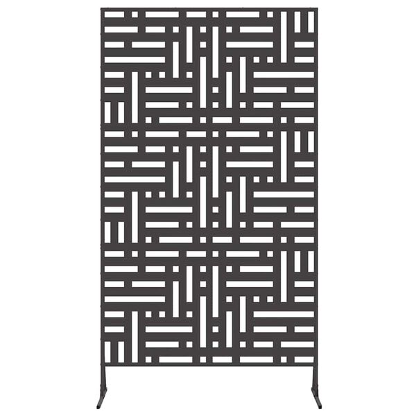 vidaXL Yksityisyysn&auml;ytt&ouml; Musta 100 x 50 x 180 cm Ter&auml;s