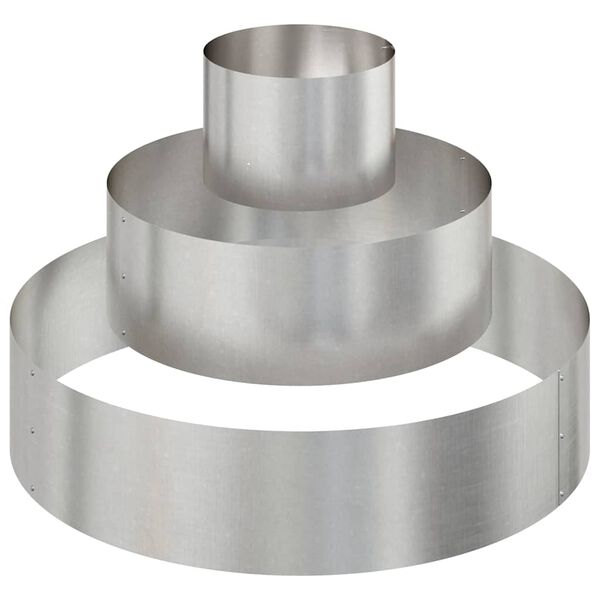 vidaXL Puutarha ruukku Hopea 90 x 90 x 20 cm Ruostumaton ter&auml;s