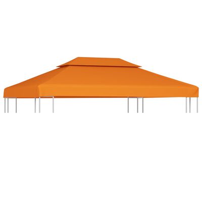 vidaXL Huvimajan vaihtokatto 3 x 4 m kangas 310 g/m² oranssi