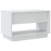 vidaXL TV-taso korkeakiilto valkoinen 70x41x44 cm tekninen puu
