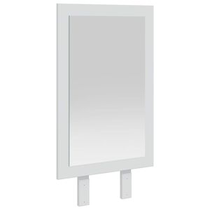 vidaxl Peili FAUSKE valkoinen 43 x 3,5 x 77 cm Suorakaide