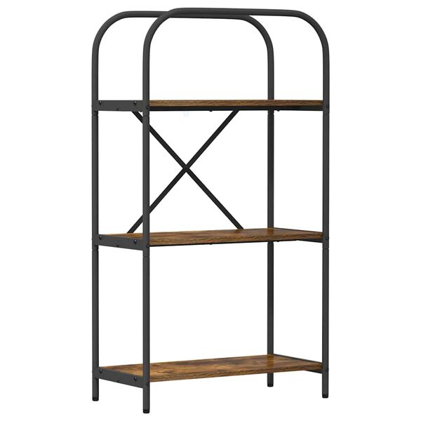 vidaXL Kirjahylly Savup&auml;hkin&auml; 60 x 30 x 109 cm Tekninen puu