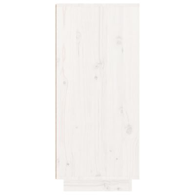 vidaXL Kenkäkaappi valkoinen 60x35x80 cm täysi mänty