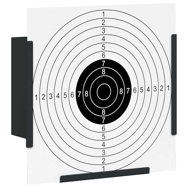vidaXL Luotiloukku Musta 17 x 17 cm Teräs
