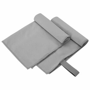 vidaXL Urheilupyyhkeet 2 kpl Tummanharmaa 50 x 30 cm