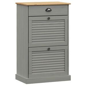 vidaXL Kenk&auml;kaappi VIGO 60x35x96 cm harmaa t&auml;ysi m&auml;nty