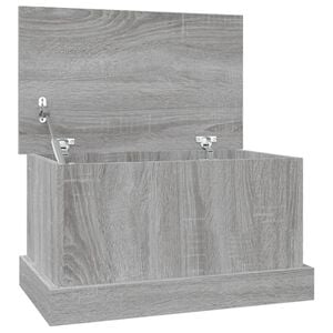 vidaXL S&auml;ilytyslaatikko harmaa Sonoma 50x30x28 cm tekninen puu