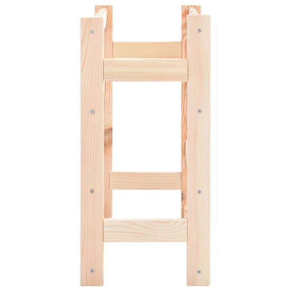 vidaXL Viinipulloteline 16 pullolle mänty