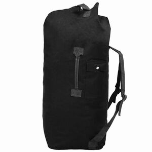 vidaXL Armeijatyylinen reppu 85 l musta