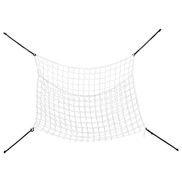 vidaXL Heinäverkot 2 kpl suorakulmainen valkoinen 90x60 cm PP