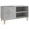 vidaXL LP-levyjen s&auml;ilytyskaappi betoninharmaa 84,5x38x48 cm puu