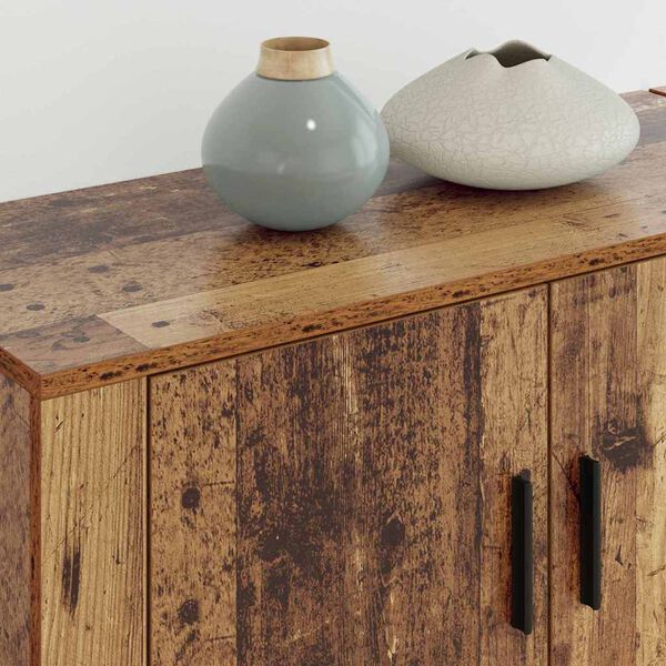 vidaXL Sein&auml;lle kiinnitett&auml;v&auml; TV-kaappisarja 3 pcs Vanha Puu