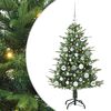 vidaXL Tekoinen Esivalmistettu Joulukuusi Pallosetill&auml; Vihre&auml; 120 cm