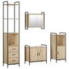 vidaXL Kylpyhuoneen kaappisetti 4 kpl Sonoma-tammi 40 x 36 x 200,5 cm
