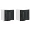 vidaXL Sein&auml;kaappi LUCCA 2 pcs Musta 40 x 31 x 40 cm Tekninen puu