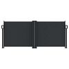vidaXL Sis&auml;&auml;nvedett&auml;v&auml; sivumarkiisi 100x1000 cm musta
