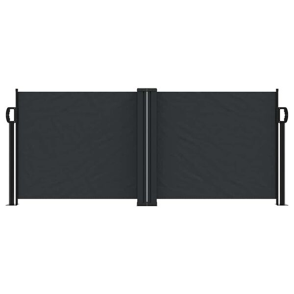 vidaXL Sis&auml;&auml;nvedett&auml;v&auml; sivumarkiisi 100x1000 cm musta