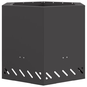 vidaXL Savuuttomat nuotio Musta 58 x 58 x 51 cm Teräs