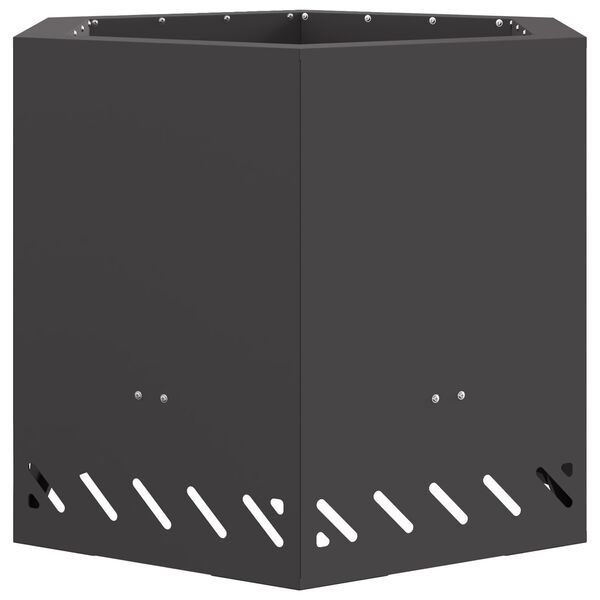 vidaXL Savuuttomat nuotio Musta 58 x 58 x 51 cm Teräs