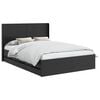 vidaXL S&auml;ngynrunko s&auml;ilytyksell&auml; ja p&auml;&auml;n&auml;yt&ouml;ll&auml; Musta 5FT King Size