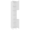 vidaXL Kylpyhuonekaappi valkoinen 30x30x179 cm tekninen puu