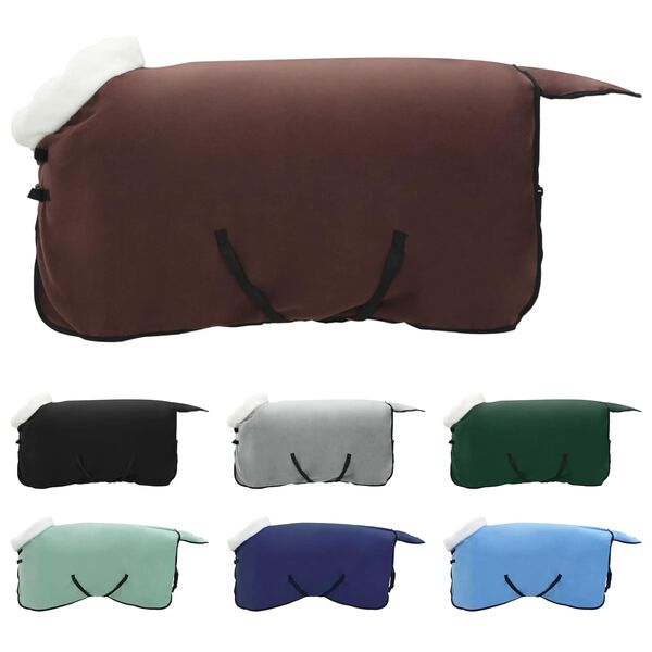 vidaXL Hevospeitto T&auml;ydellinen Tumma Ruskea 105 cm Polar fleece