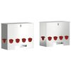 vidaXL Kanan ruokinta-allas 2 Hopea 60,5 x 29 x 51 cm 25 kg