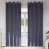 vidaXL Piment&auml;v&auml; verho renkailla 2 pcs Antrasiitti 245 x 140 cm