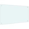 vidaXL Keitti&ouml;n roiskesuoja valkoinen 100x60 cm karkaistu lasi