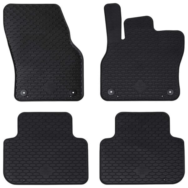 vidaXL Auton matto 4 pcs Musta sopii Audi Q3 TPE
