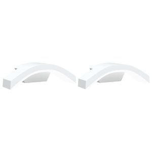 vidaXL LED Ulkosein&auml;valot 2 kpl valkoinen valualumiini