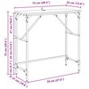 vidaXL Konsolipöytä Artisan tammi 75 x 32 x 75 cm Tekninen puu