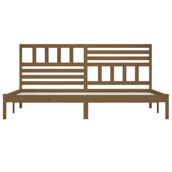 vidaXL S&auml;ngynrunko hunajanruskea t&auml;ysi m&auml;nty 200x200 cm