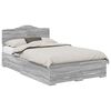 vidaXL S&auml;ngyn runko p&auml;&auml;tyll&auml; Harmaa Sonoma 4FT6 Double Tekninen puu