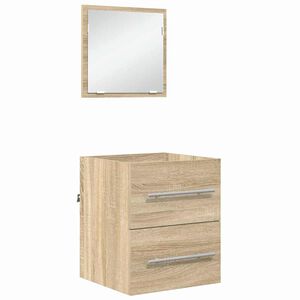 vidaXL Kylpyhuonekalustesetti laatikon kanssa Ruskea 41 x 38,5 x 48 cm