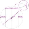 vidaXL Uima-altaan aluskangas harmaa &Oslash;458 cm polyesteri geotekstiili
