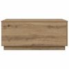 vidaXL Sohvapöytä LED-valoilla artesaani tammi 90x50x40 cm