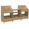 vidaXL Mediatasot Setti 3 kpl Artisaanitammi 212 x 46 x 112 cm