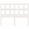 vidaXL Sängynpääty valkoinen 205,5x4x100 cm täysi mänty
